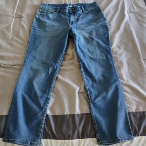 Ladies Lee Regular Fit Straight Leg Mid Rise Jeans 16W Petite